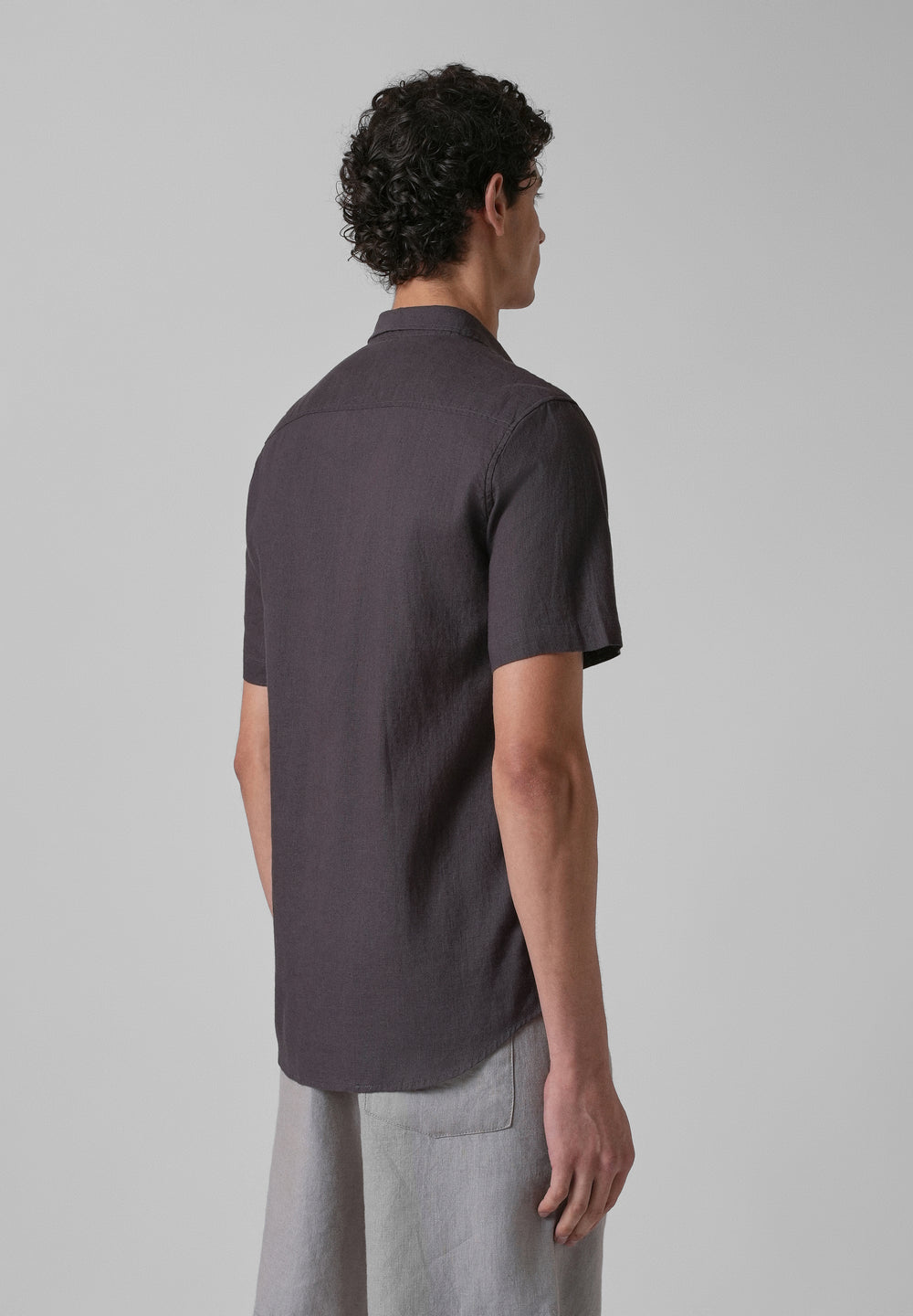 Batiste Crater Brown Linen shirt
