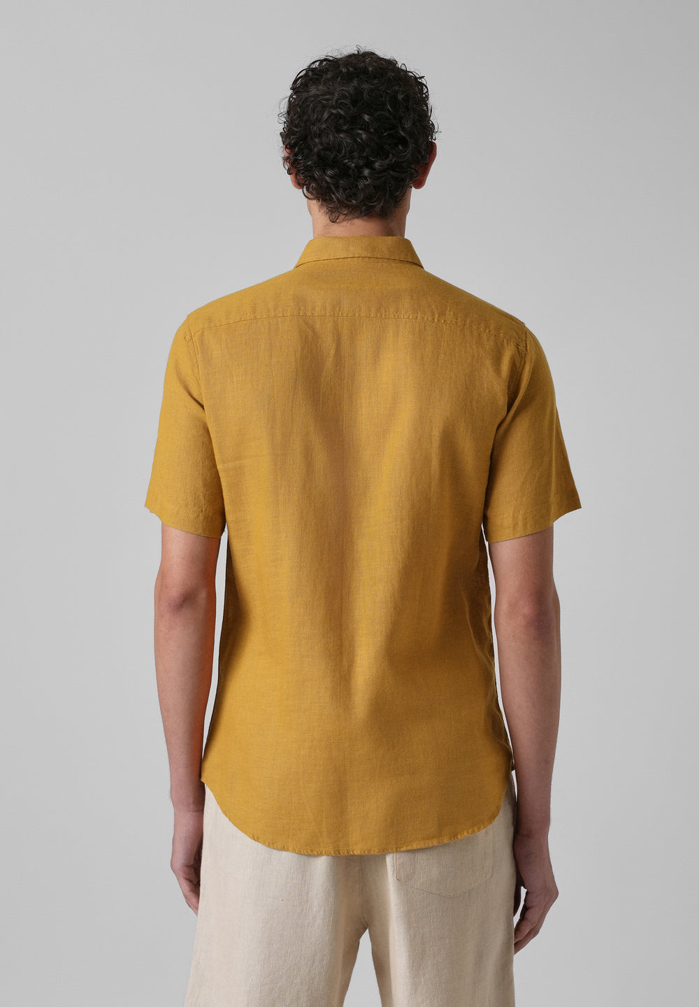 Batiste Gold Orange Linen shirt