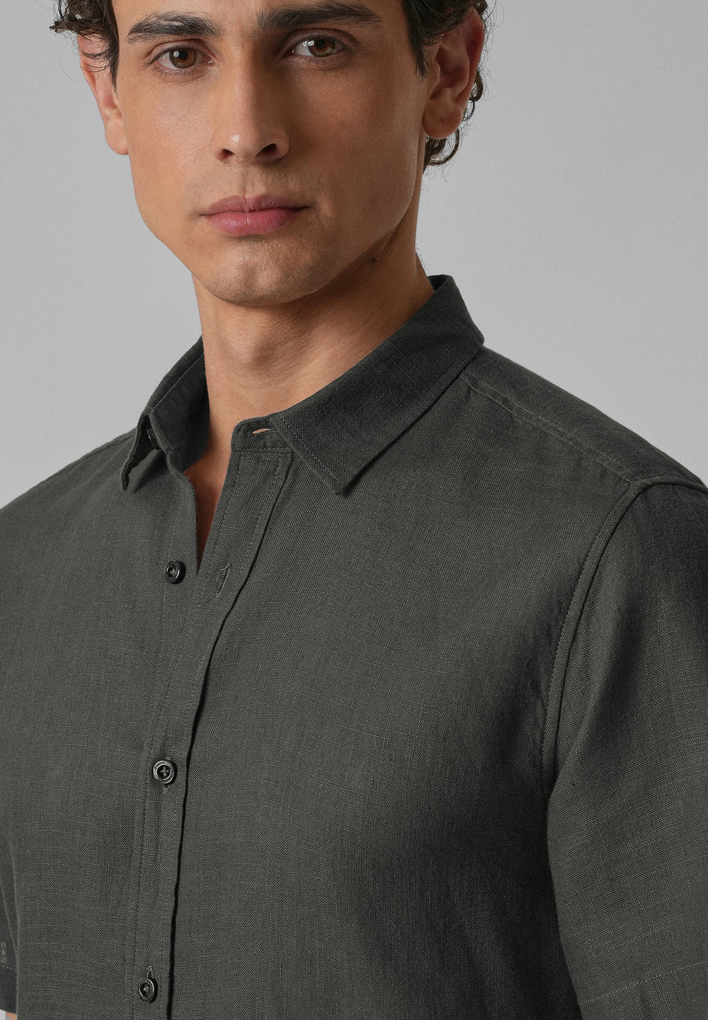 Batiste Gray Linen shirt