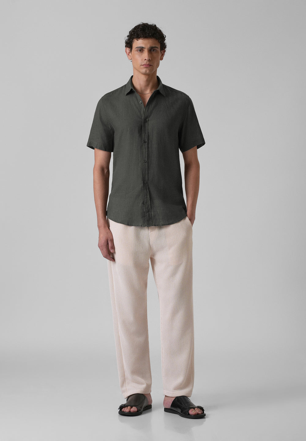 Batiste Gray Linen shirt