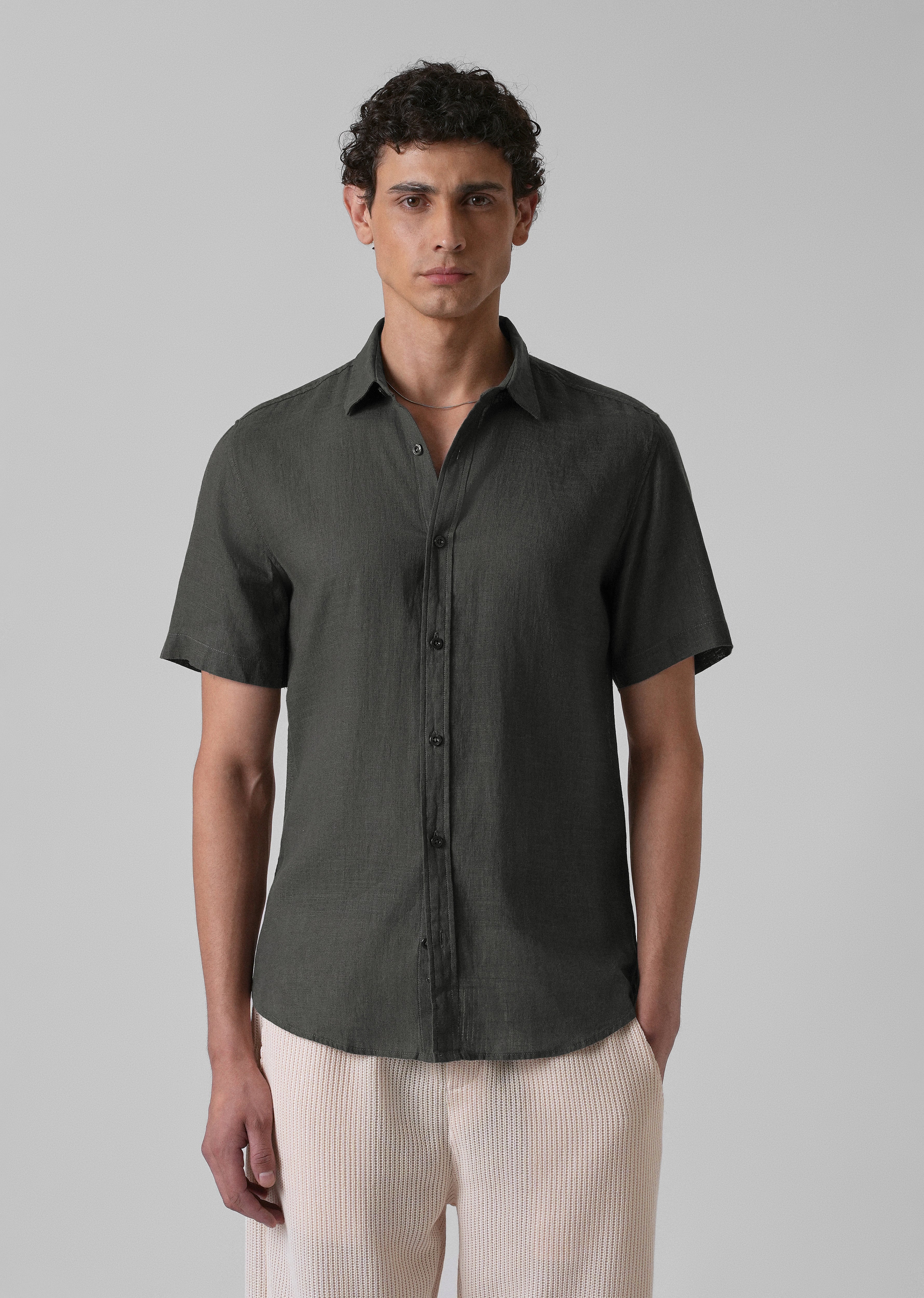 Batiste Gray Linen shirt