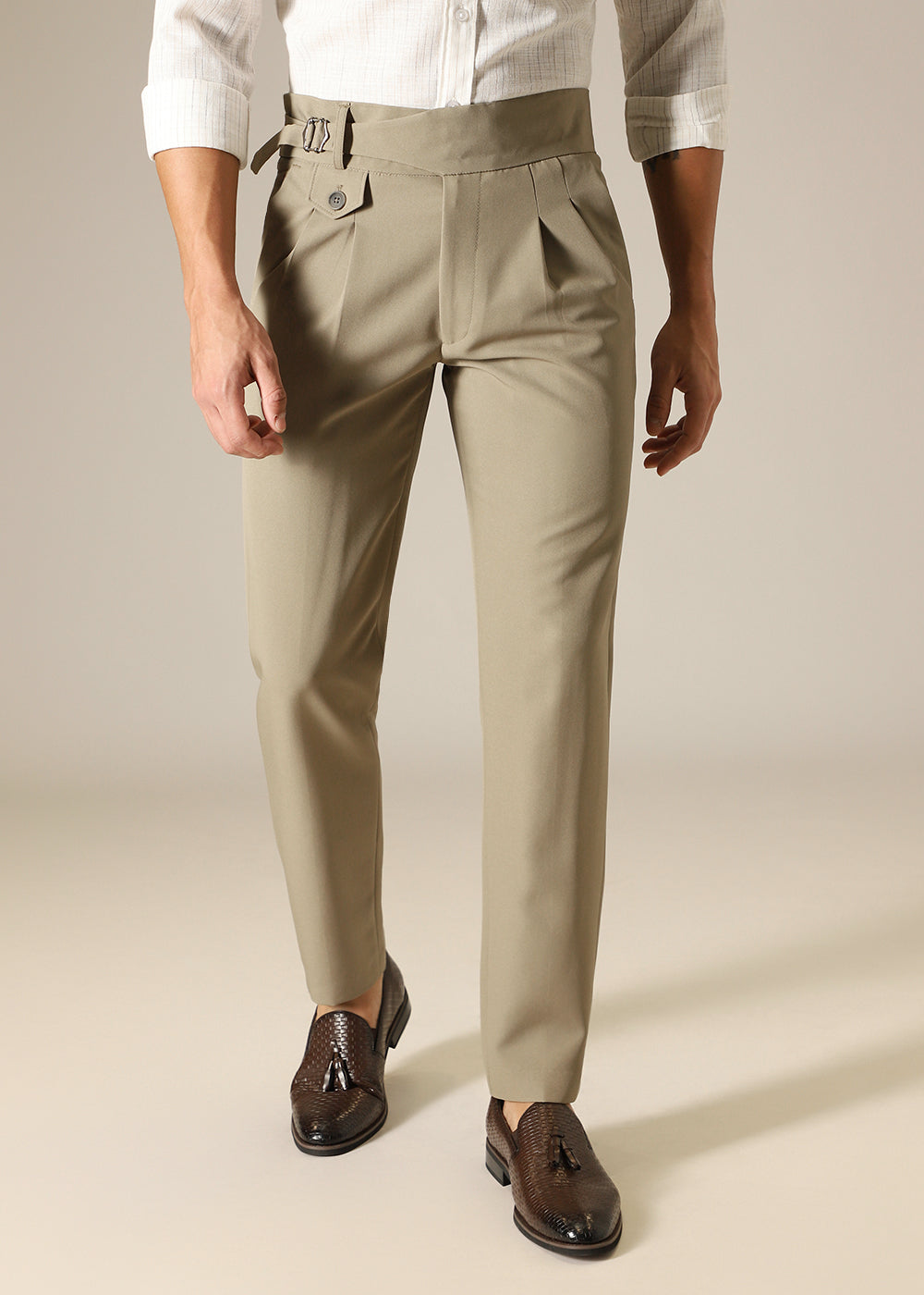 Beige Gurkha Pant