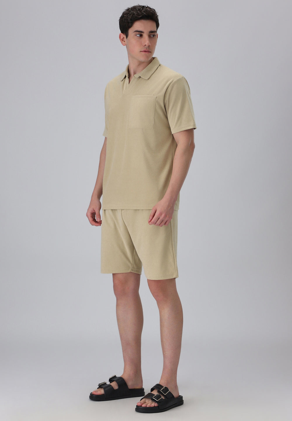 Beige Knitted Co-ord Set