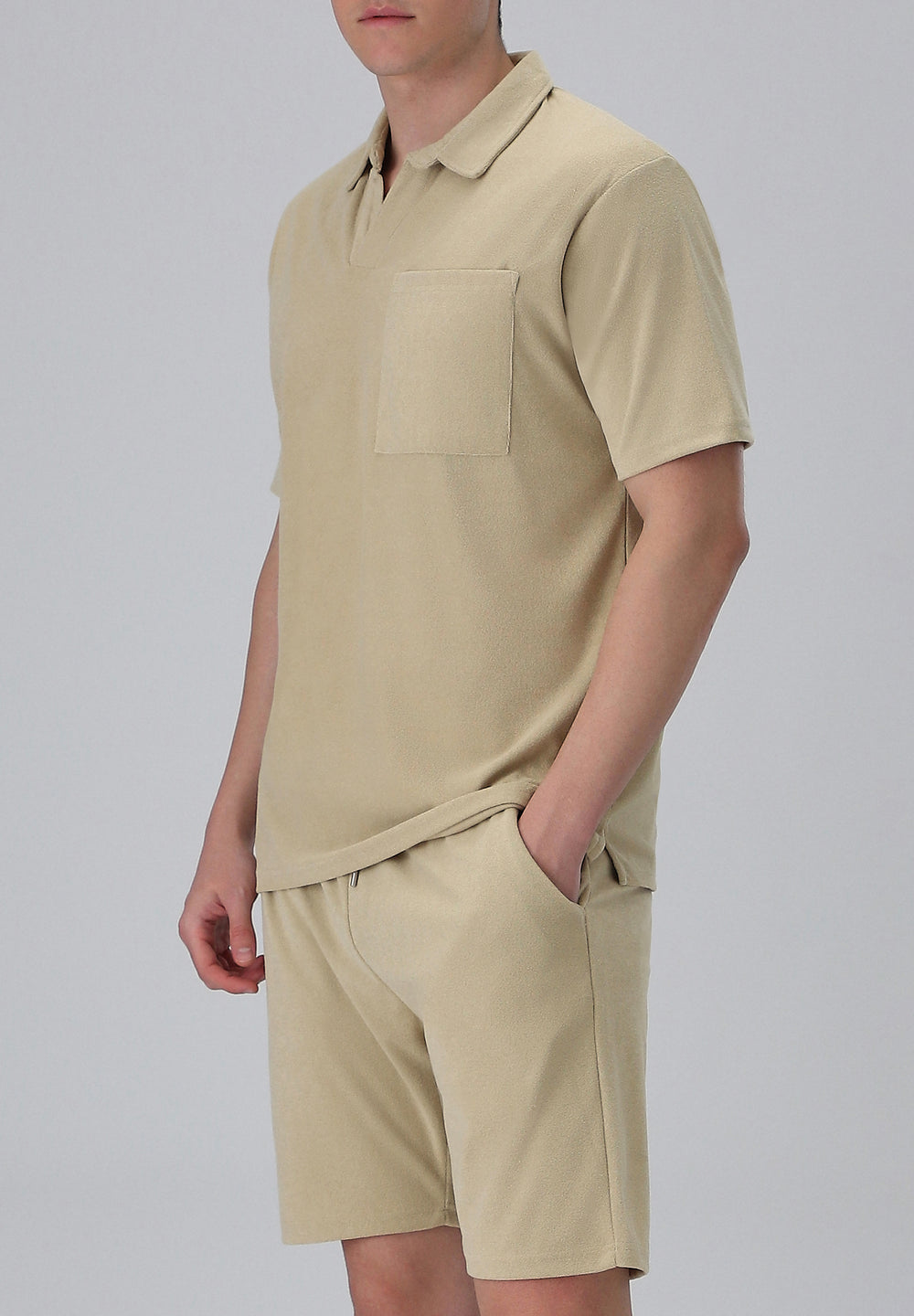 Beige Knitted Co-ord Set