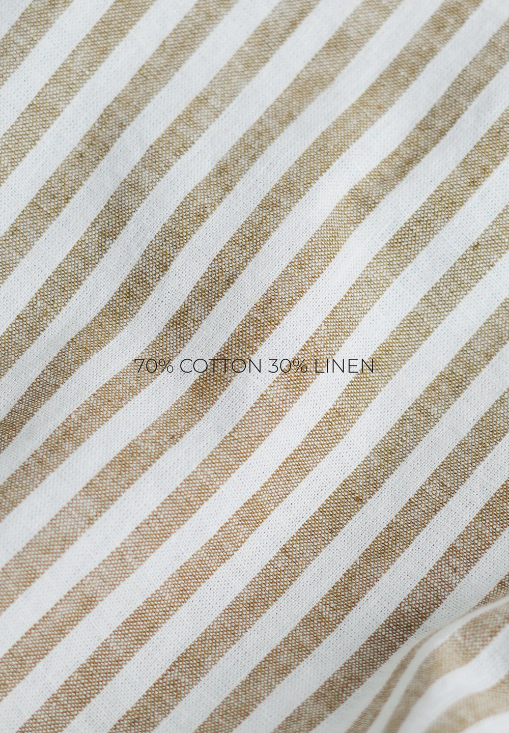 Beige Layered Look Stripe Shirt