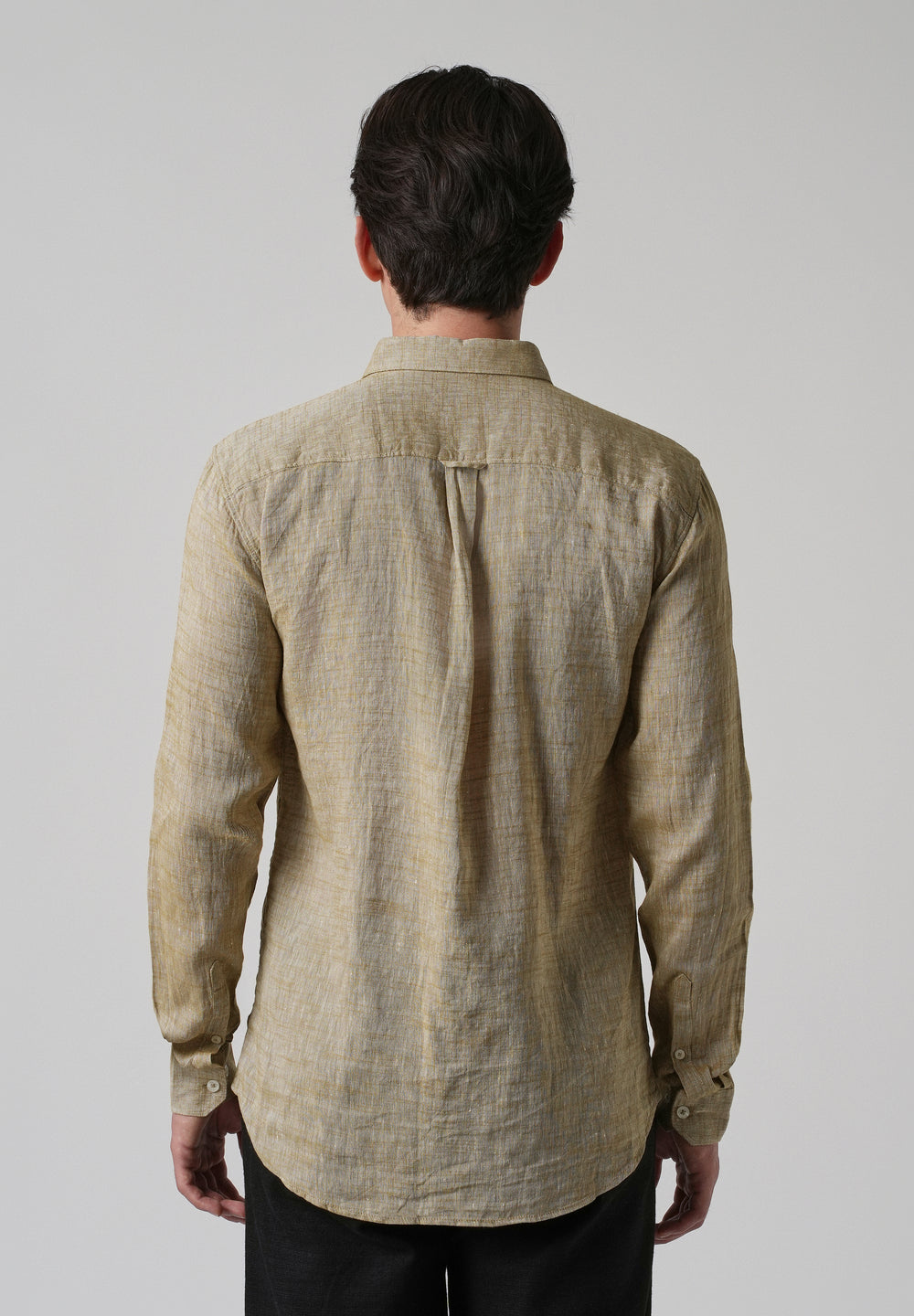 100% Pure Linen Beige Shirt