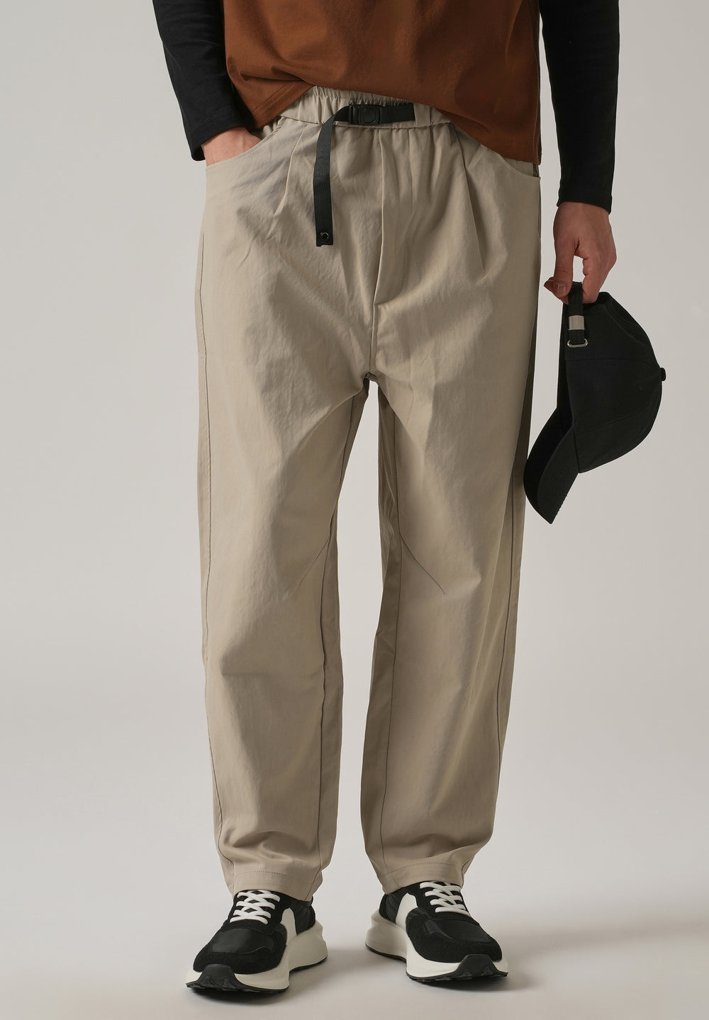Beige Twill Relaxed Fit Pant