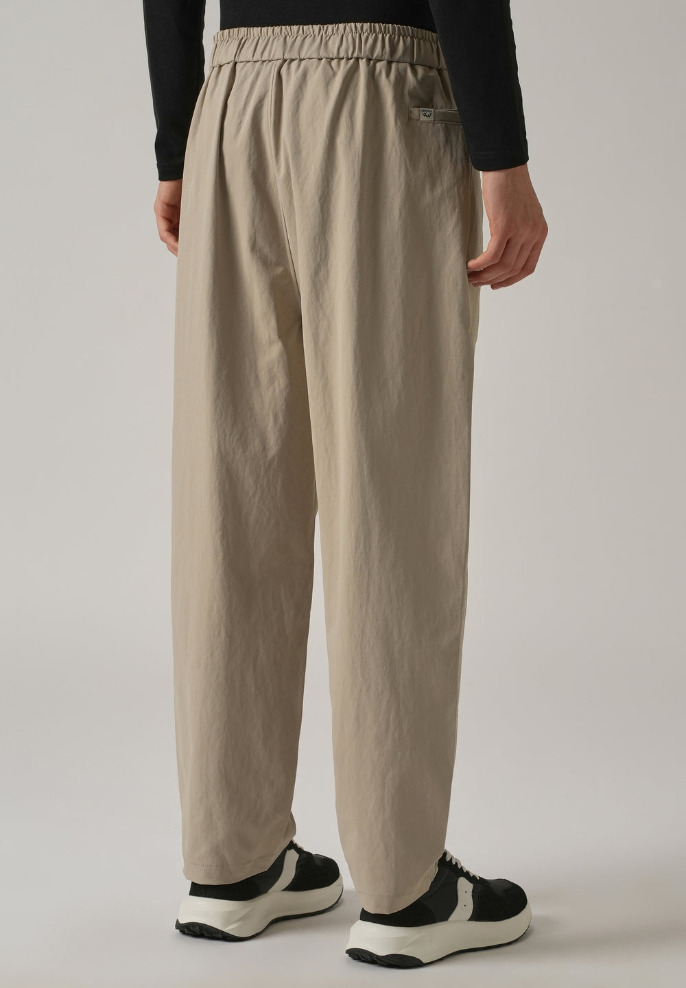 Beige Twill Relaxed Fit Pant