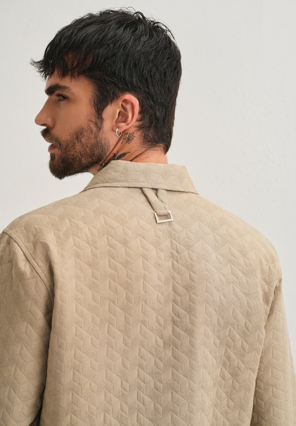 Beige Utility Shacket