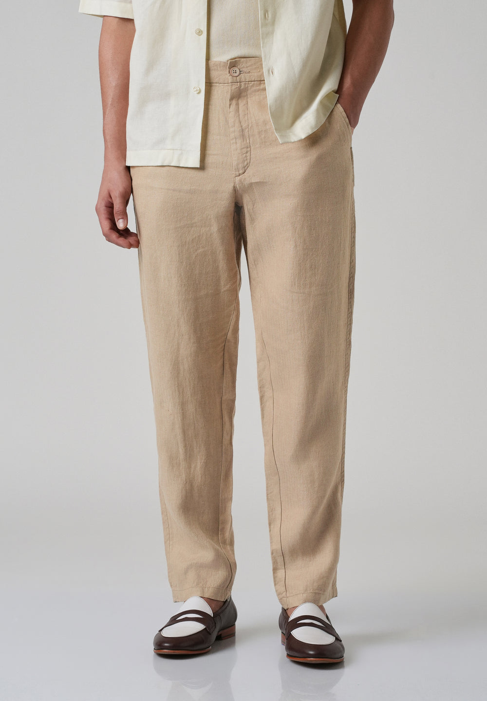 Bisque Cream Linen Pant
