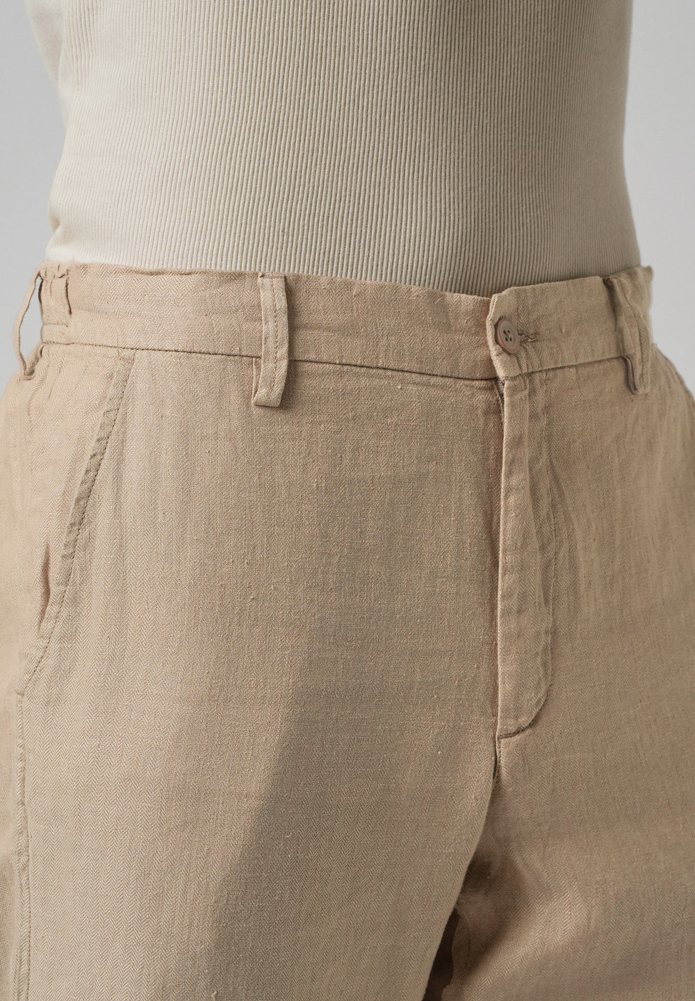 Bisque Cream Linen Pant