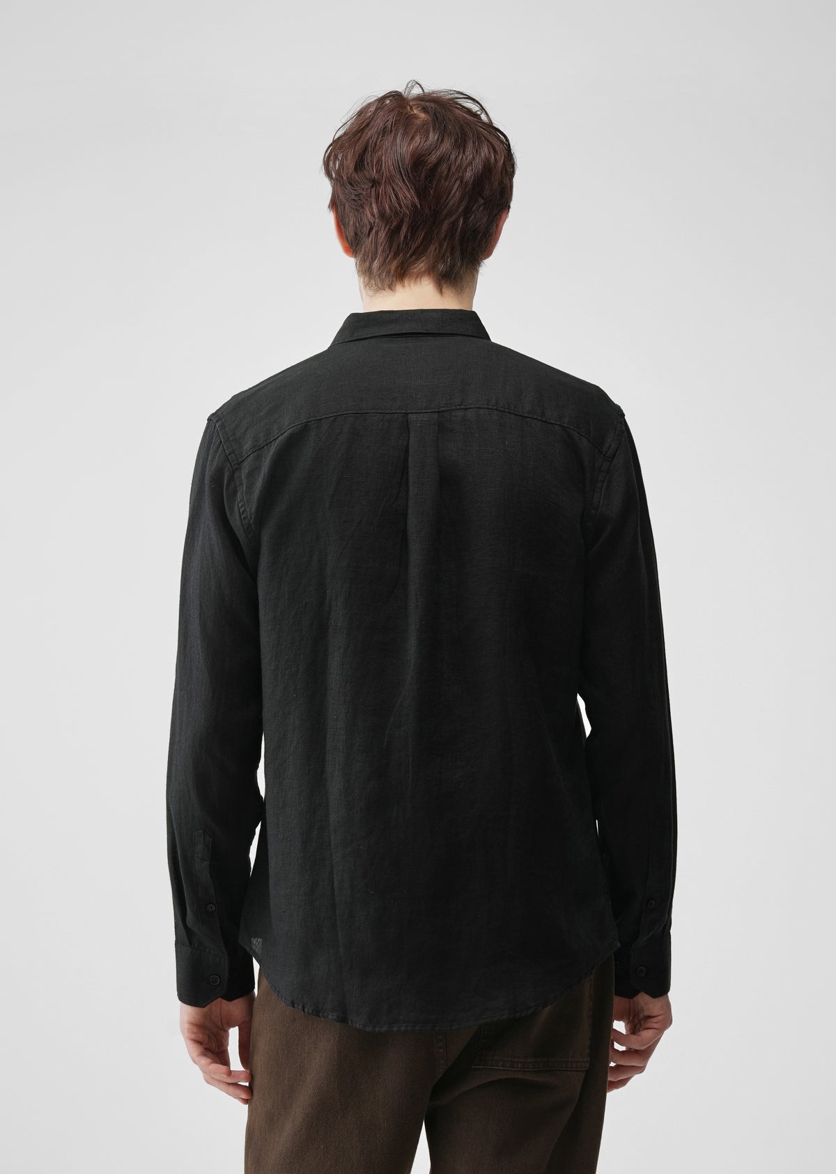 Black 100% Pure Linen Shirt