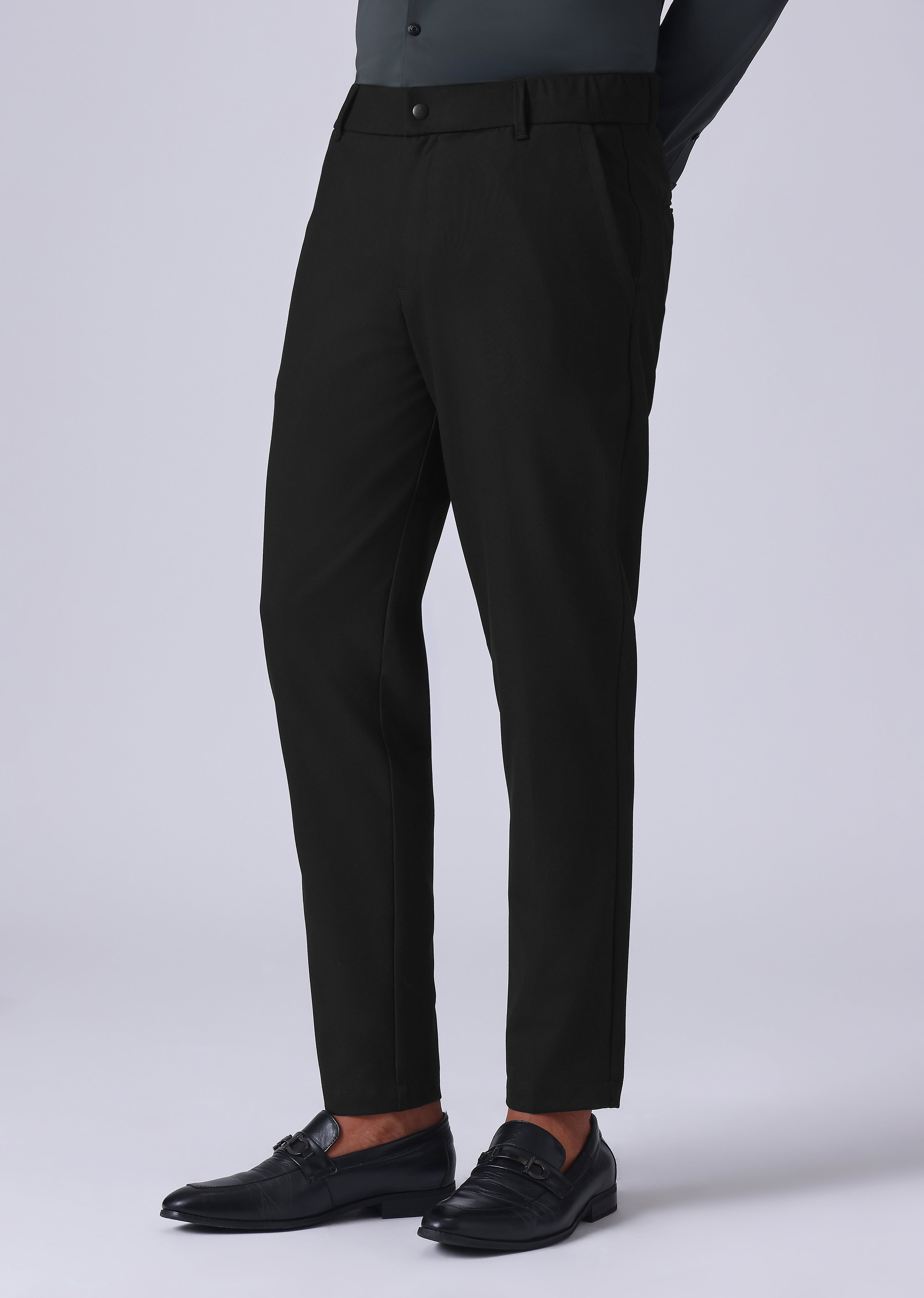 Black 8 Way Stretch Trousers