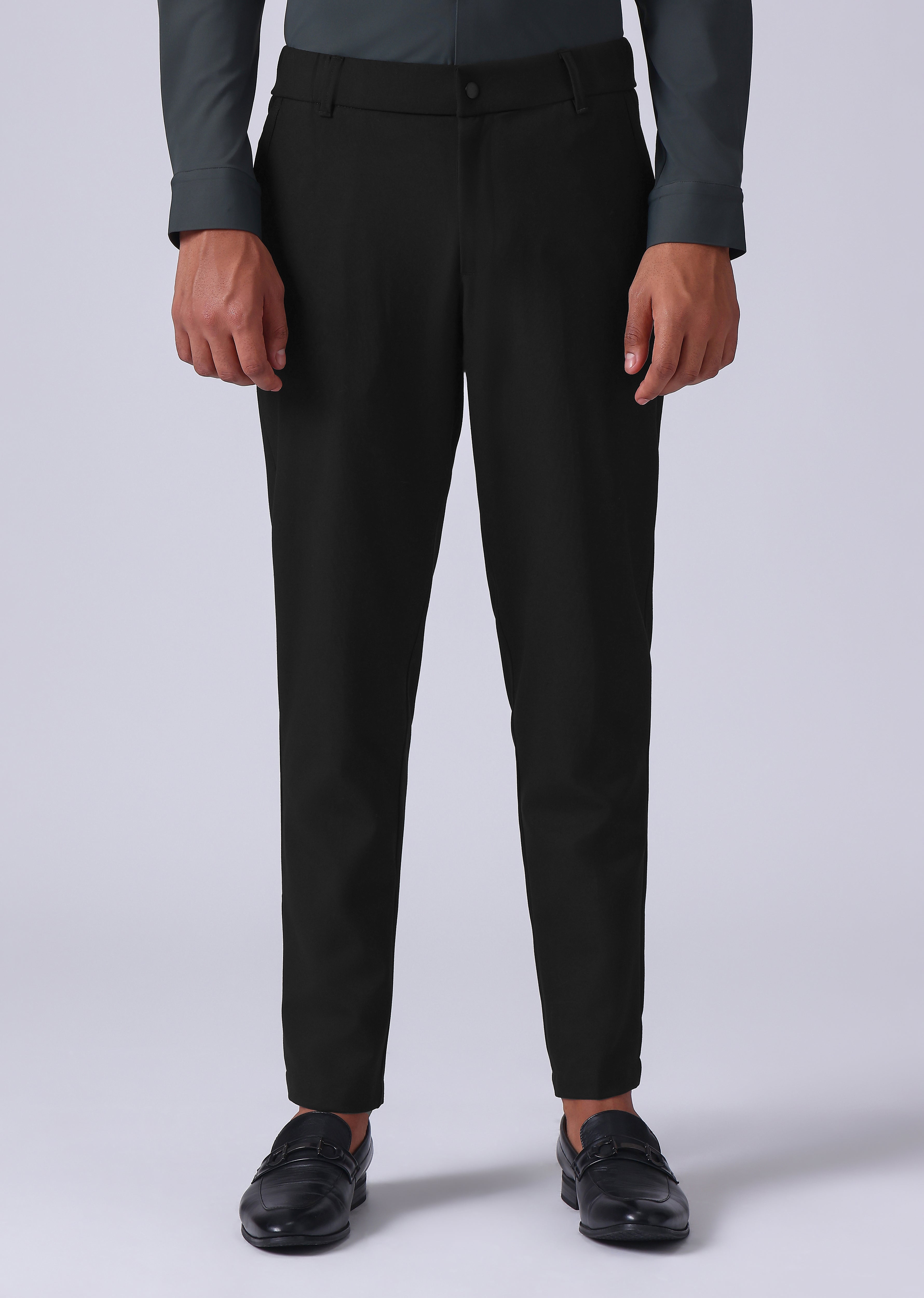 Black 8 Way Stretch Trousers