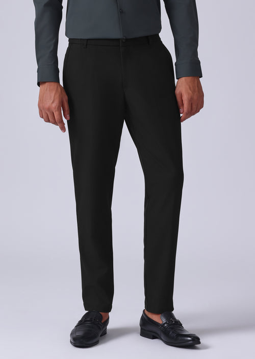 Black 8 Way Stretch Trousers