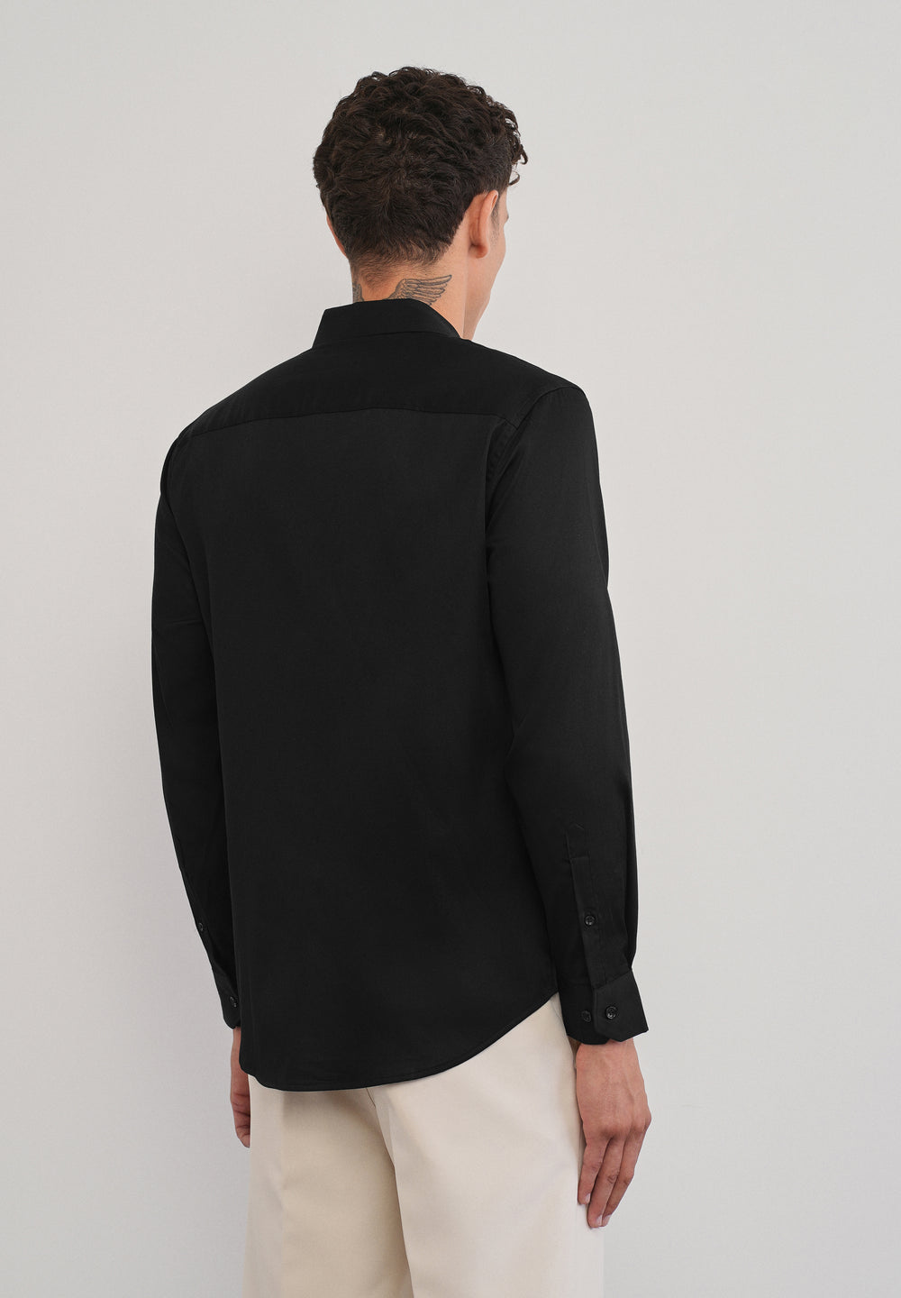 Black Beadwork Designer Shirt