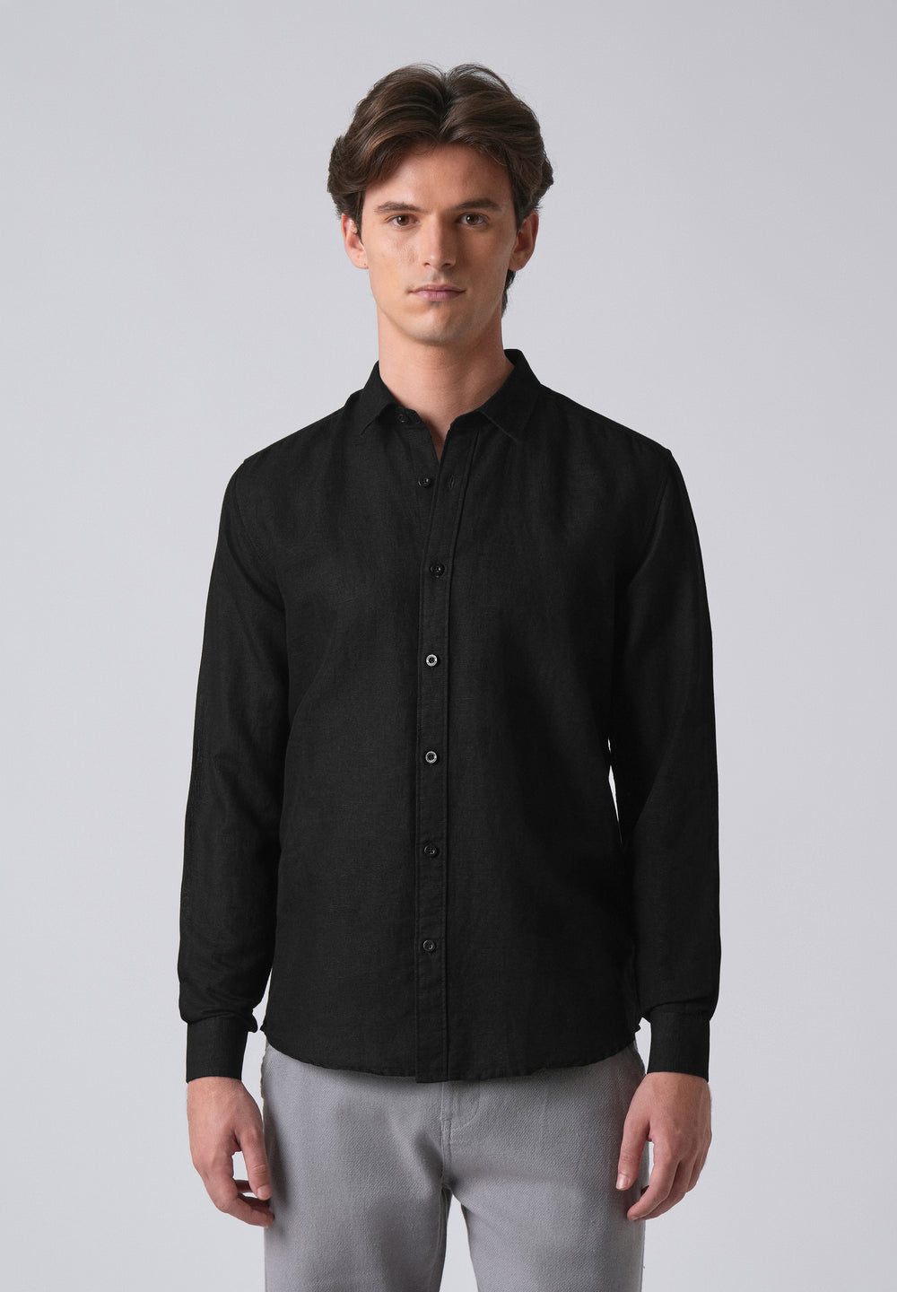 Black Linen Shirt