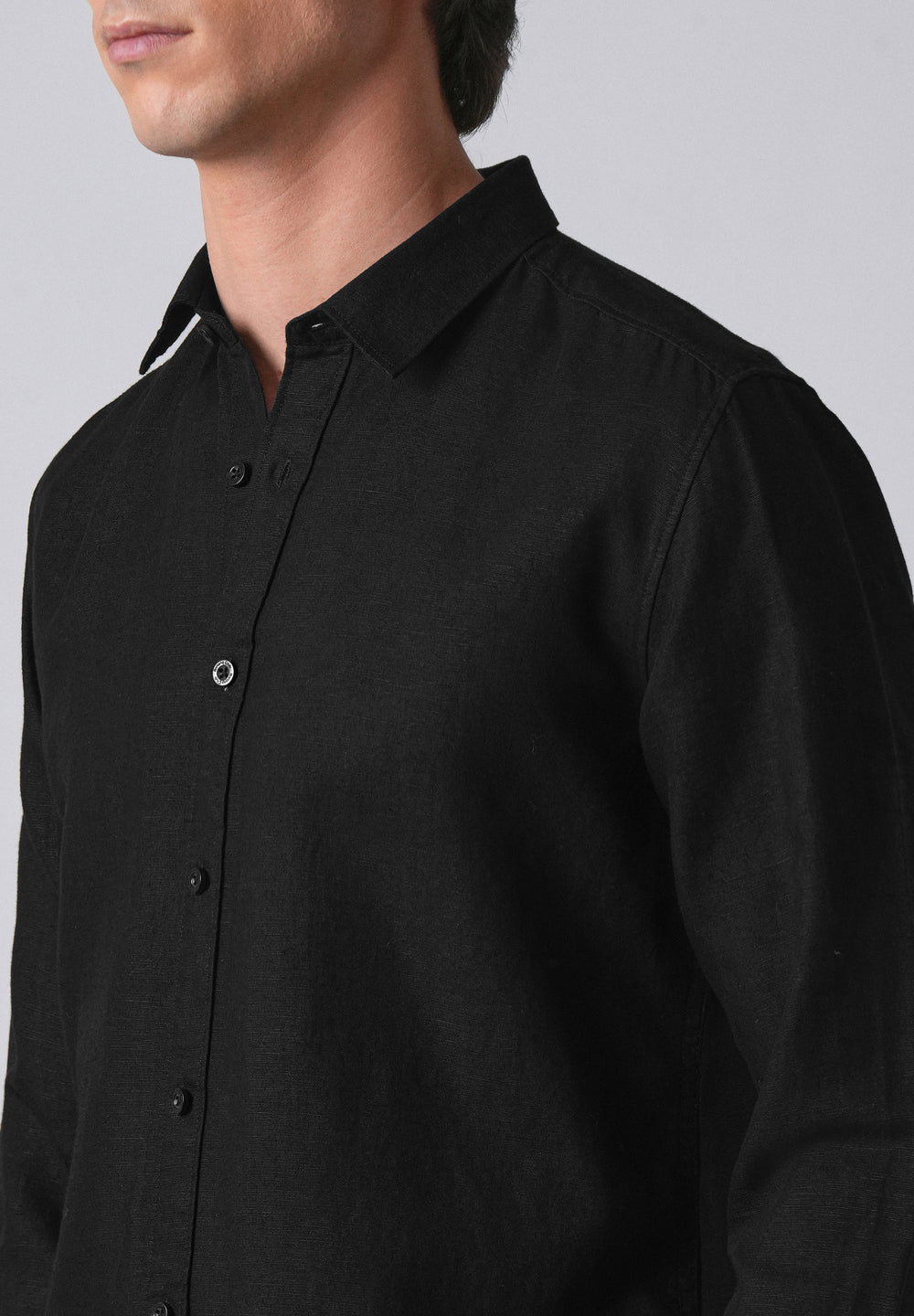 Black Linen Shirt
