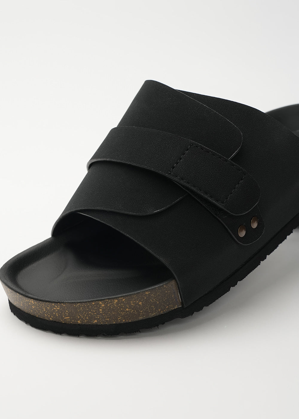 Black Classic Cross-Over Sandals