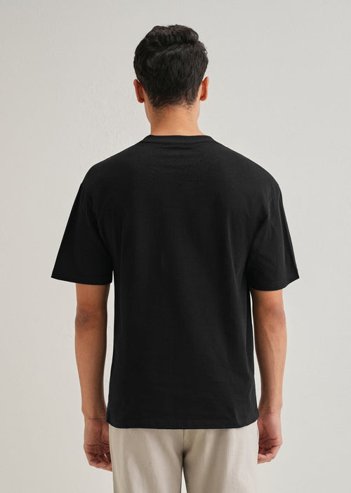 Black Colourblock Oversized T-shirt