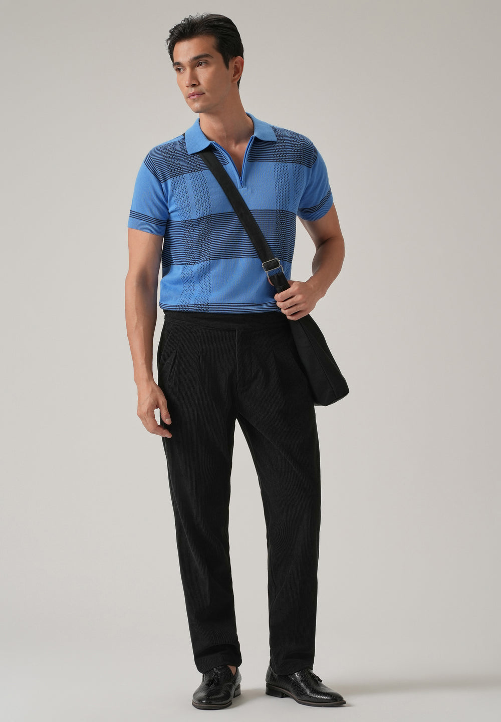 Black Corduroy Gurkha Pants