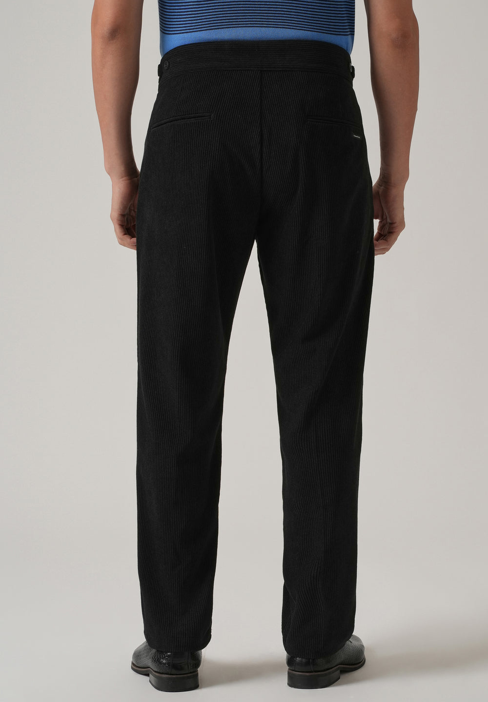 Black Corduroy Gurkha Pants