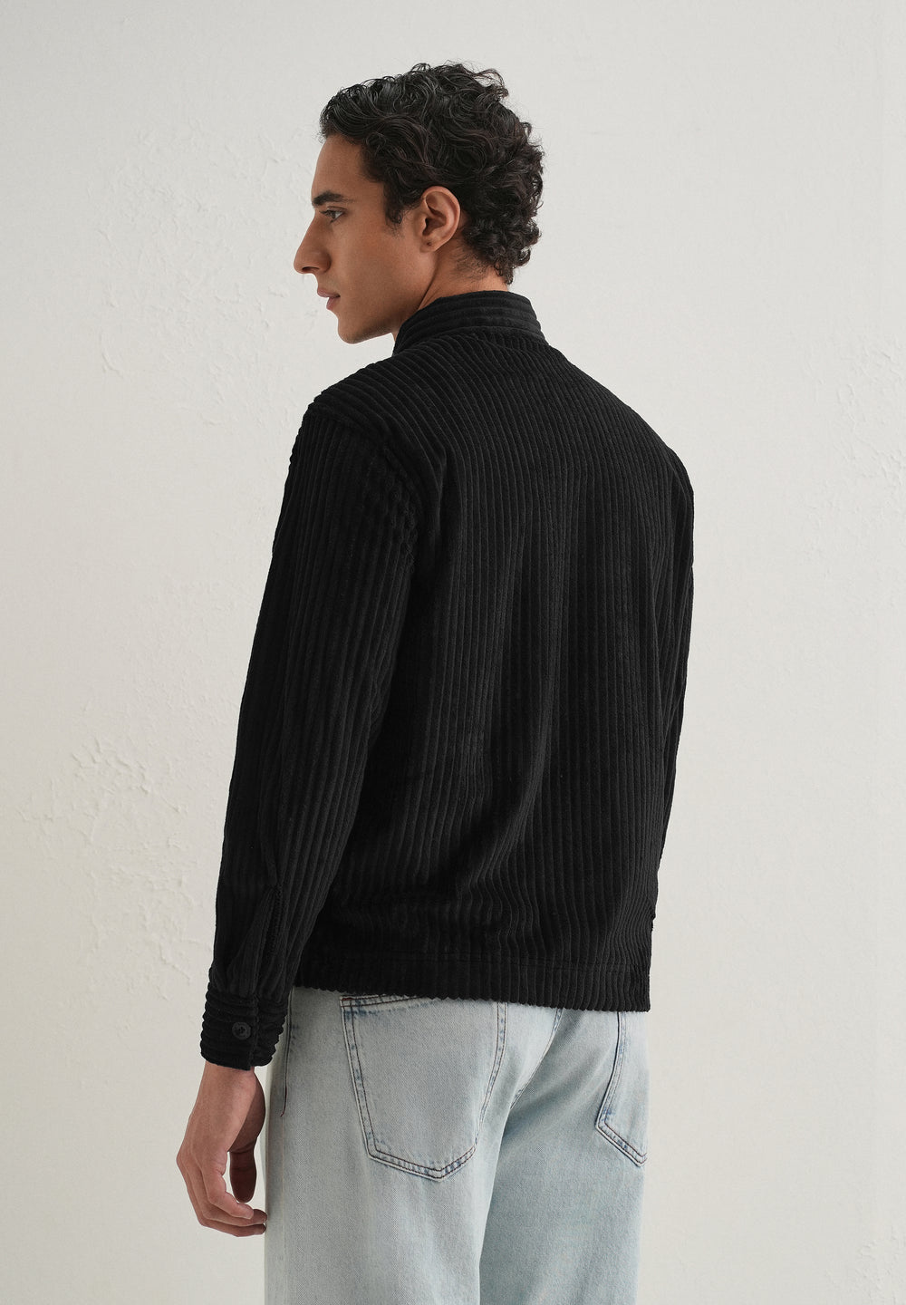 Black Corduroy Shacket