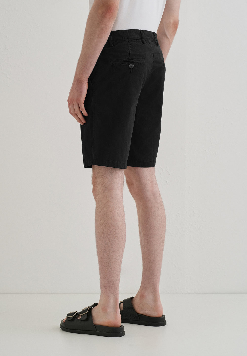 Black Cotton Shorts