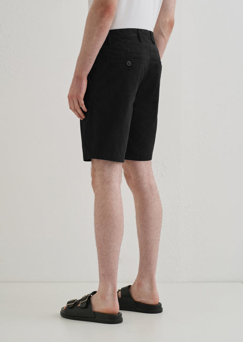 Black Cotton Shorts