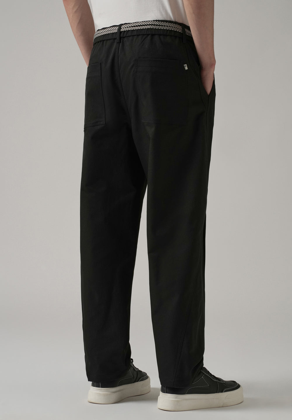 Black Stone Wash Pant