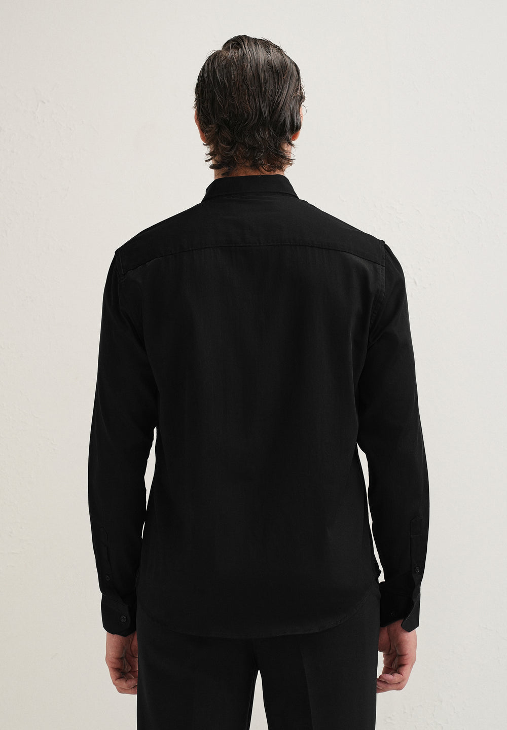 Black Crystal Flower Designer Shirt