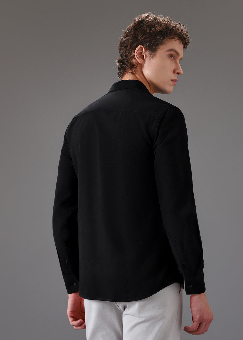 Black Double Pocket Shirt