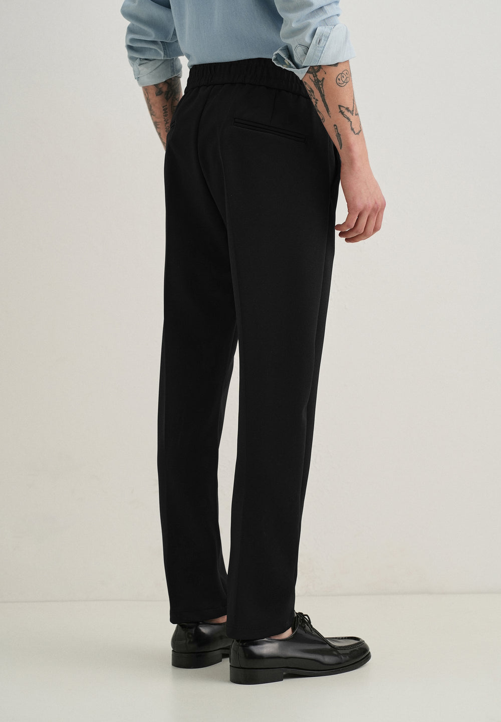 Black Drawstring Trousers