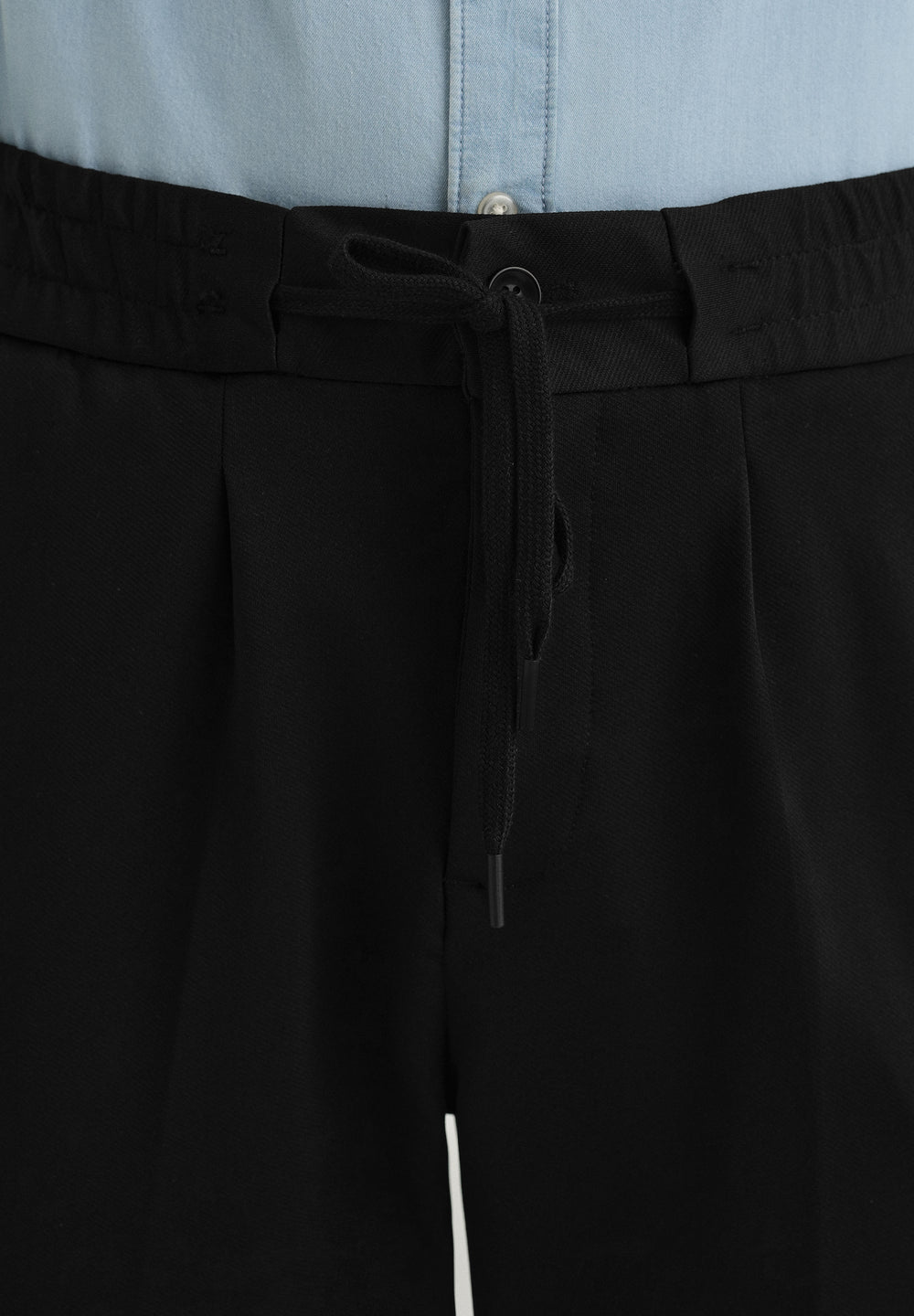 Black Drawstring Trousers