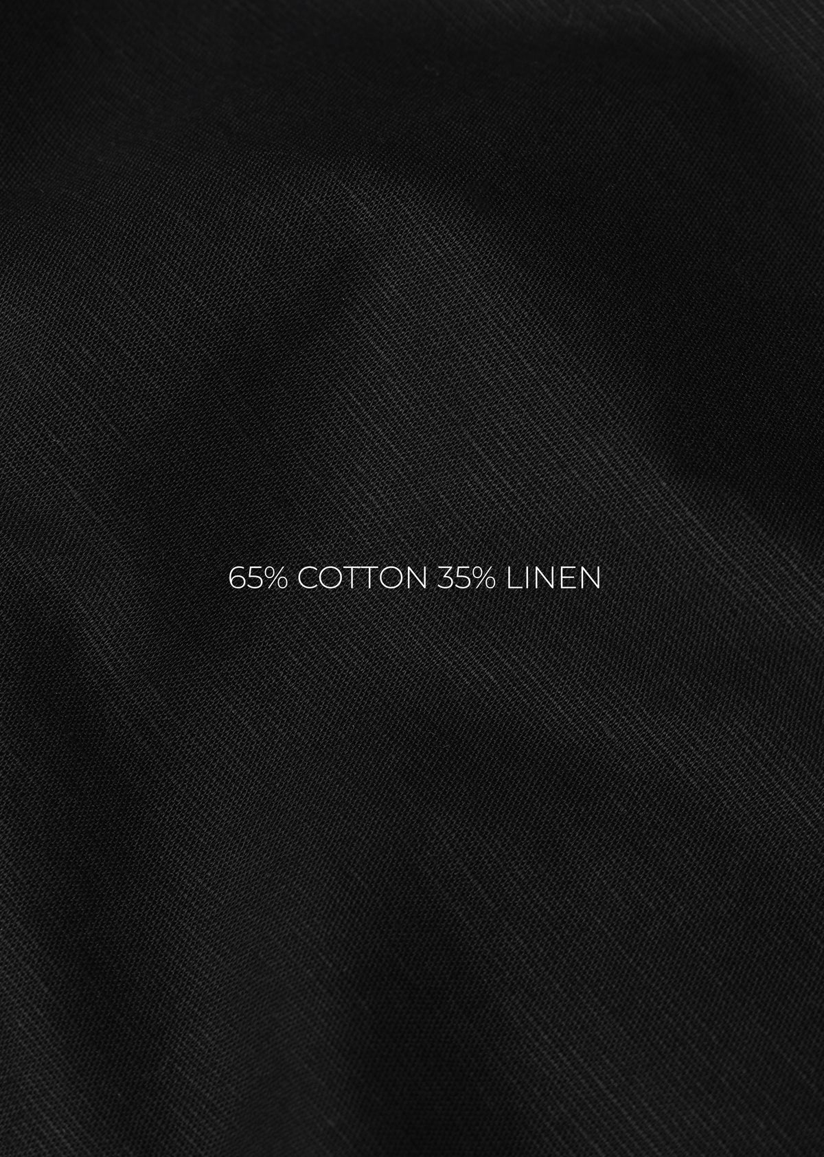Black Embroidered Cotton Linen Shirt