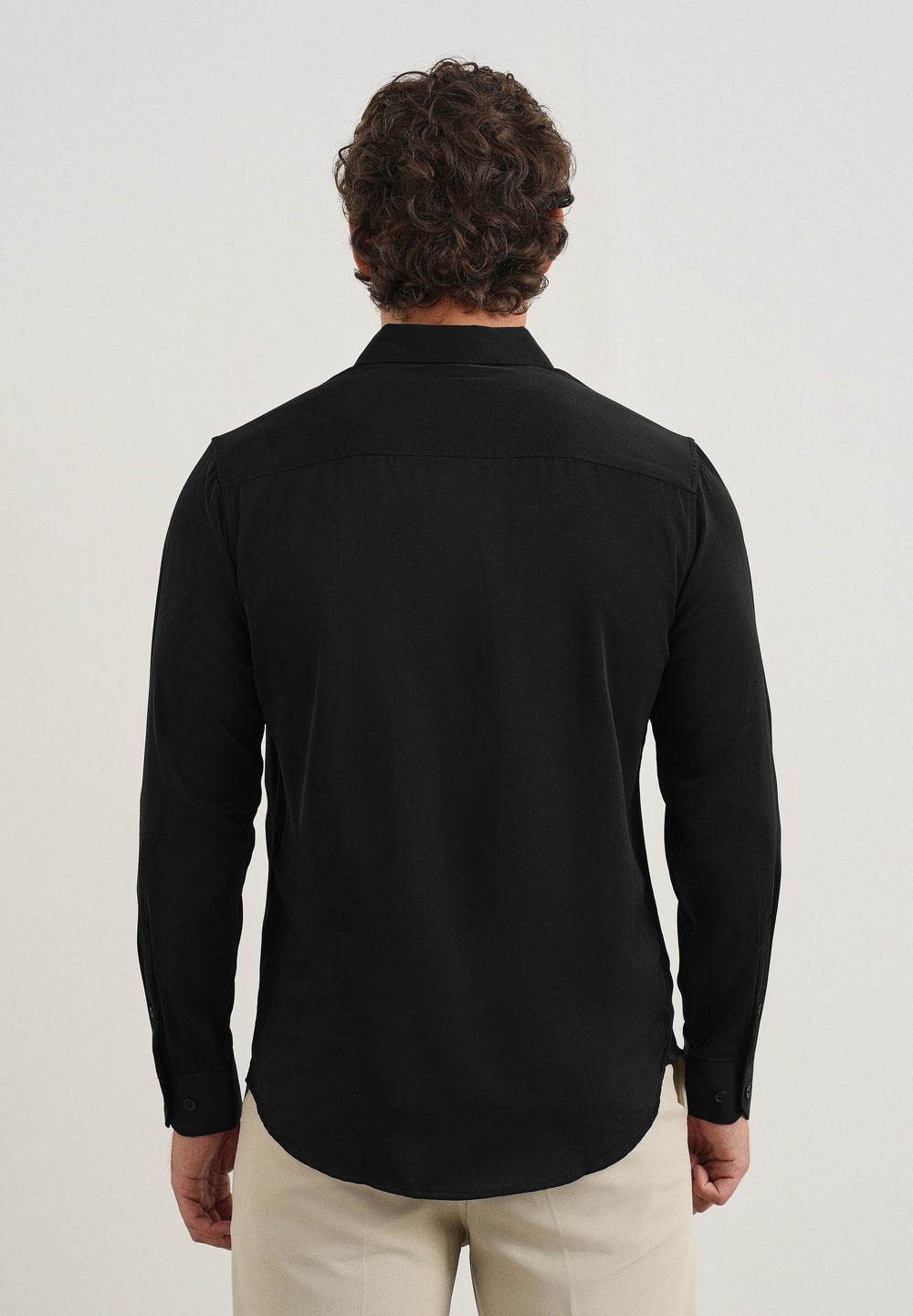 Black Fluid Soft Shirt
