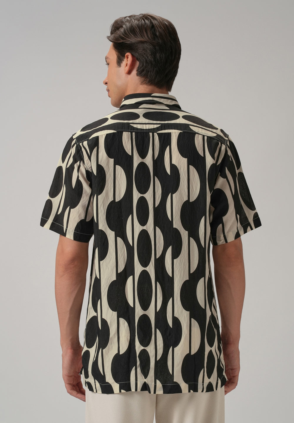 Black Geometric Printed Shirt