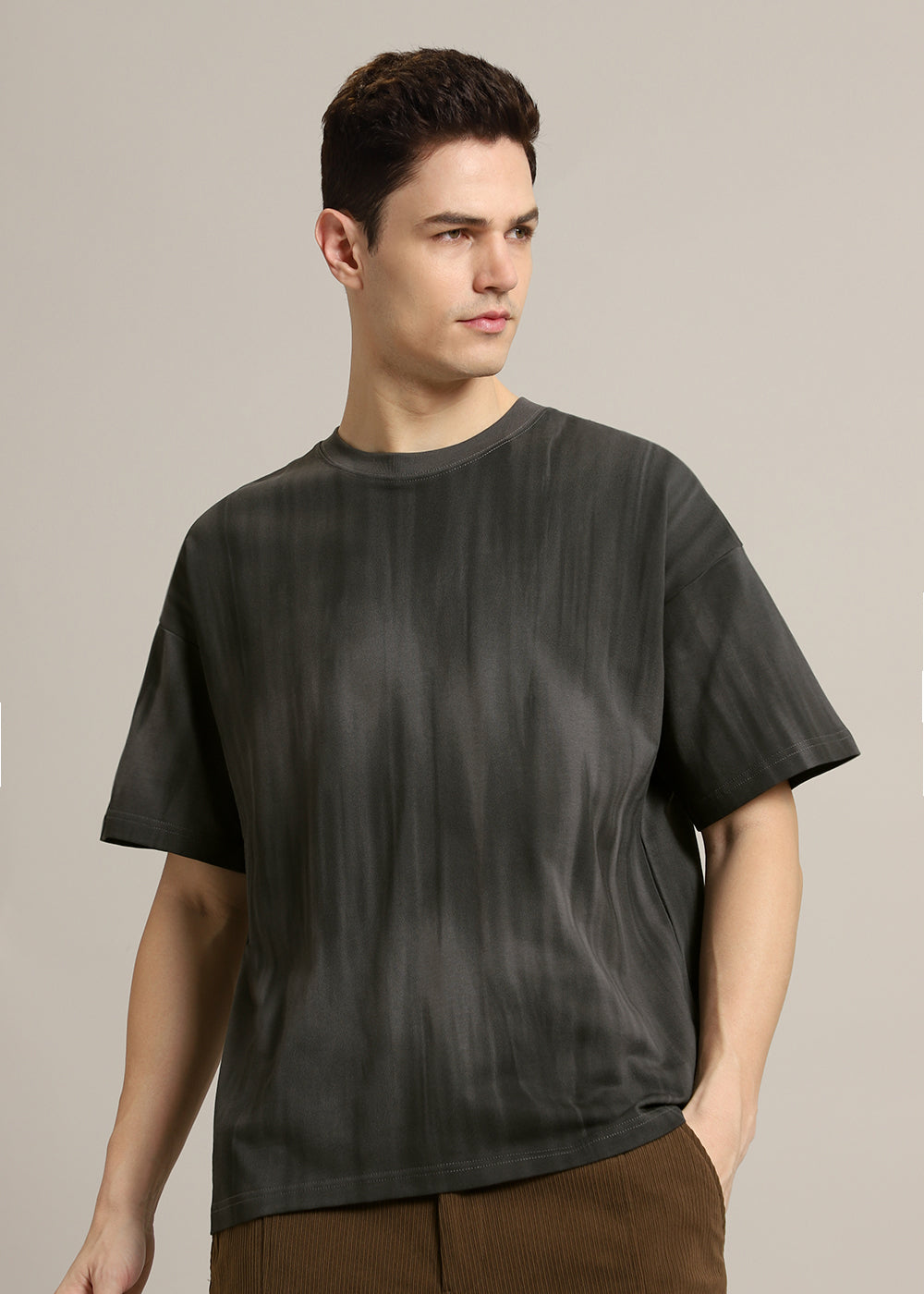 Grey Gradient Oversized T-shirt