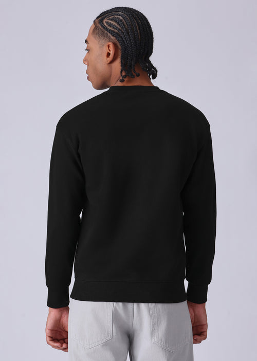 Black Grey Colorblock Sweatshirt