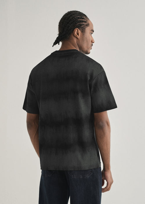 Black Grey Tie & Dye Oversized T-shirt