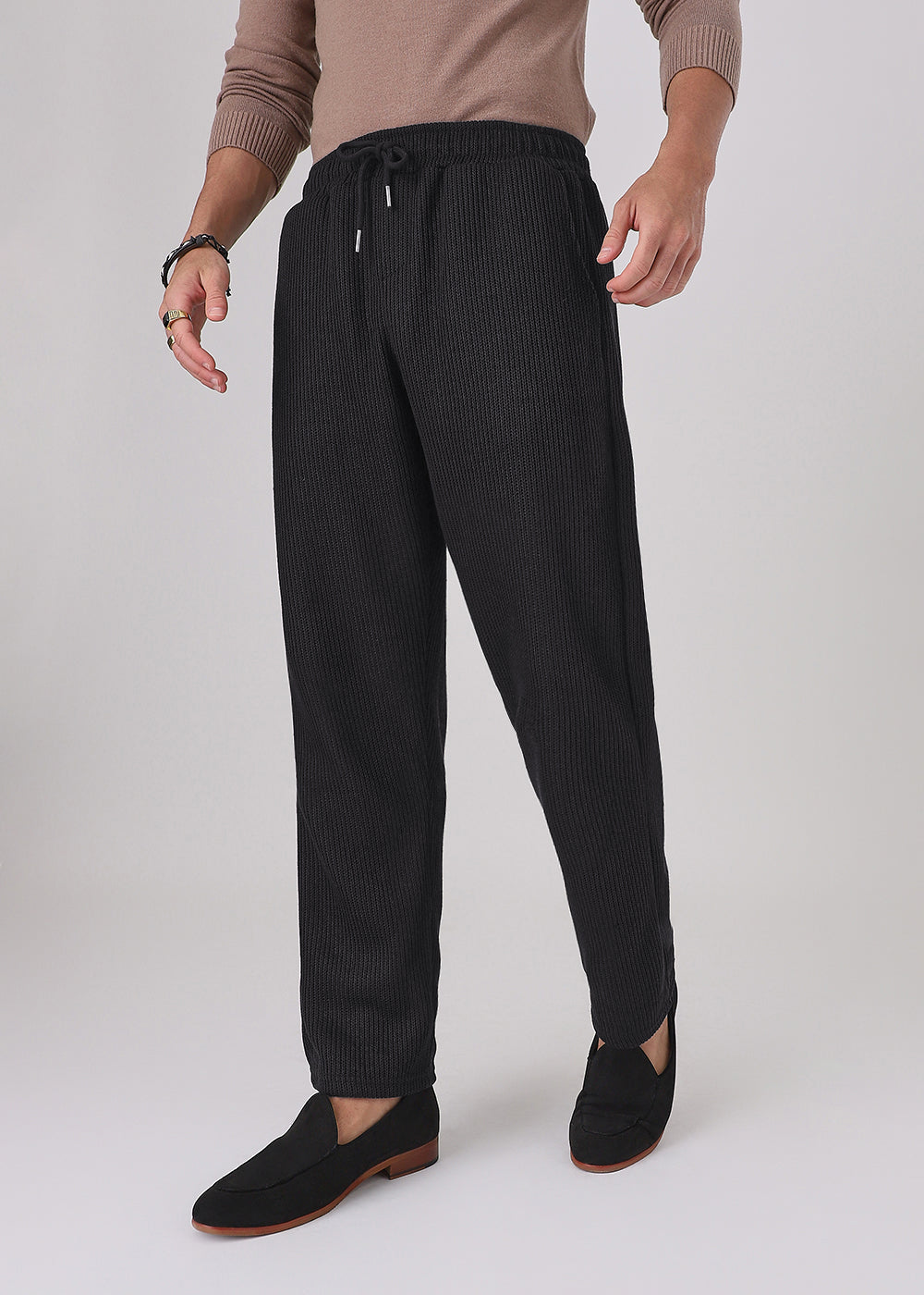 Black Knitted Pant