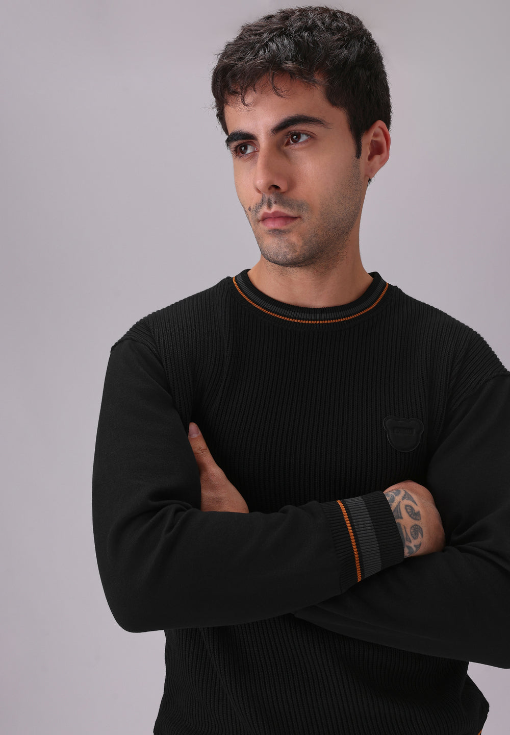 Black Knitted Pullover