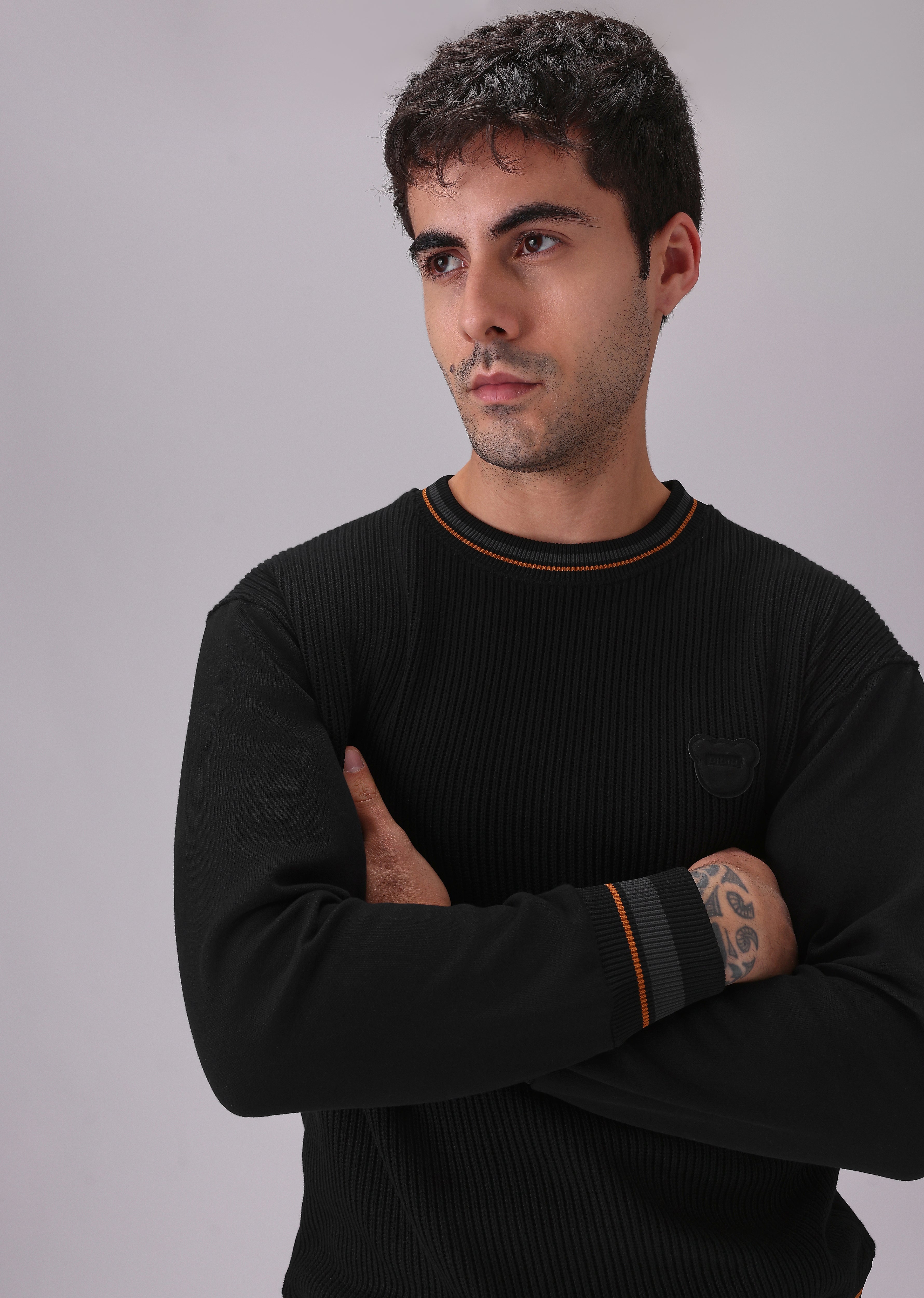 Black Knitted Pullover