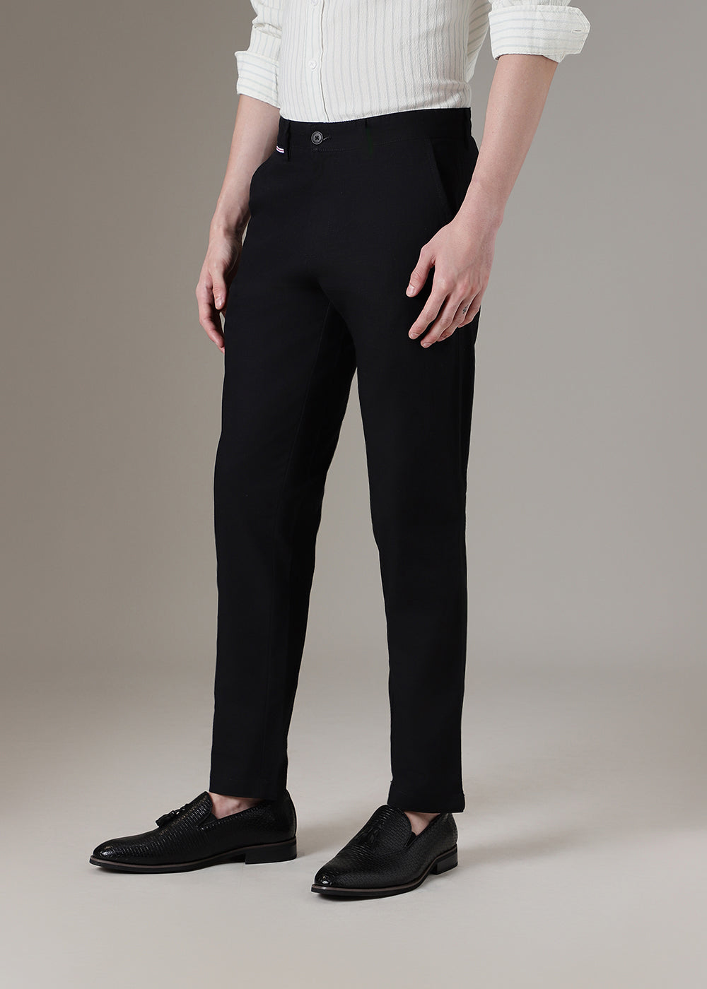 Black Linen Trouser