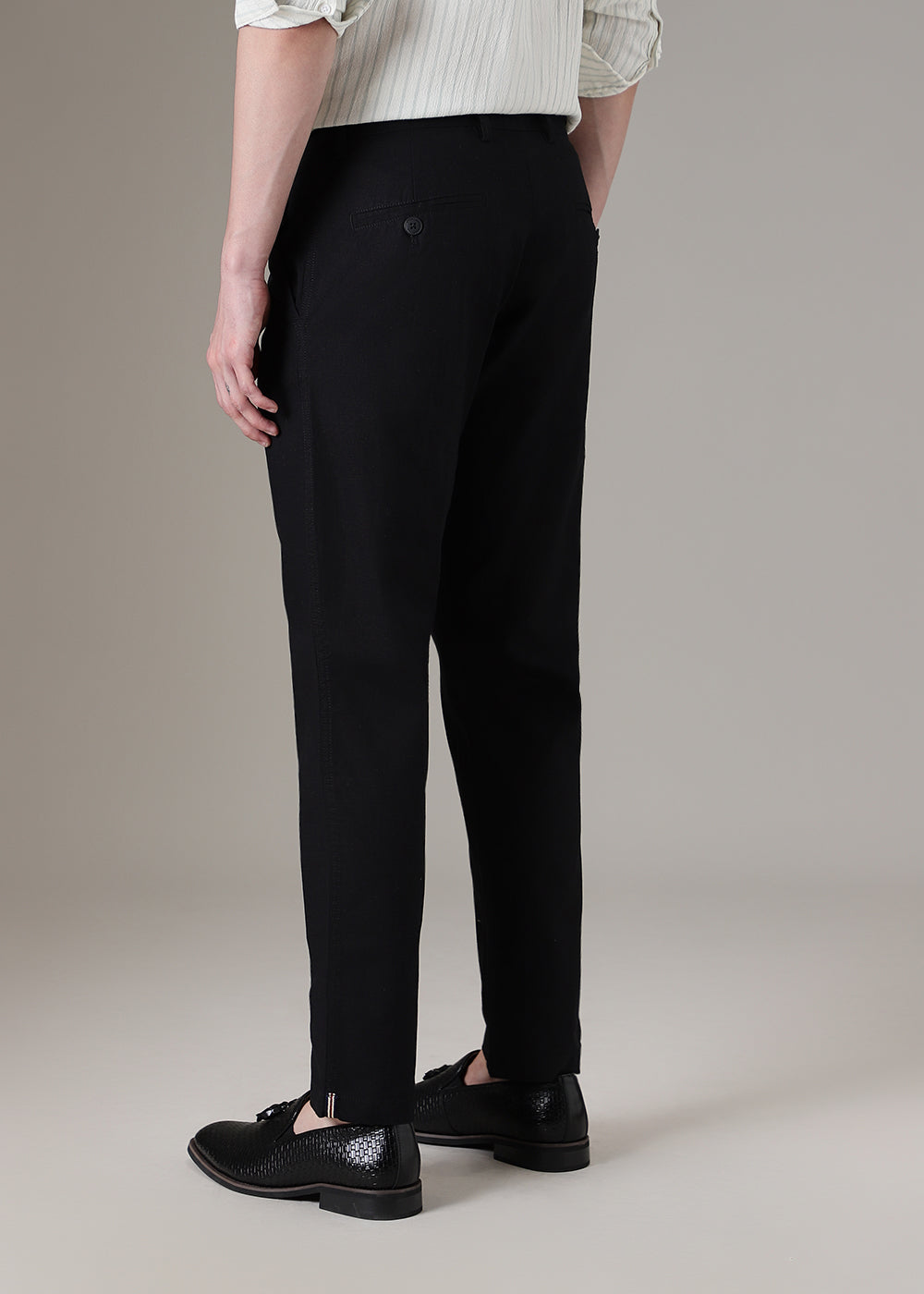 Black Linen Trouser