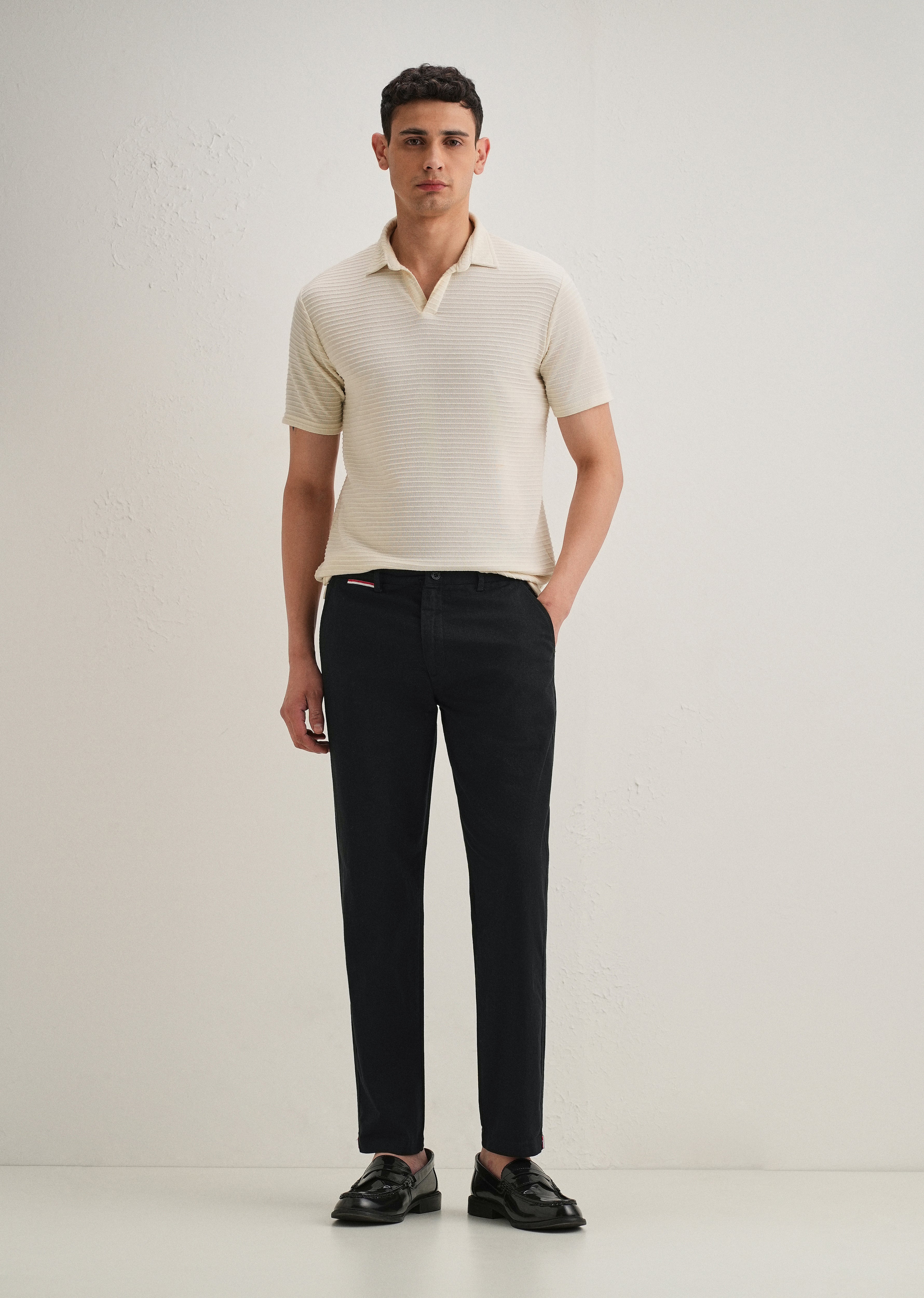 Black Linen Trouser