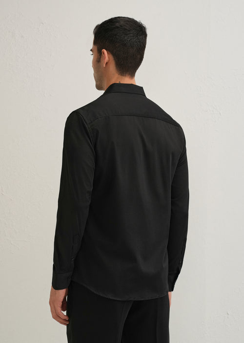 Black Metallic Flare Designer shirt