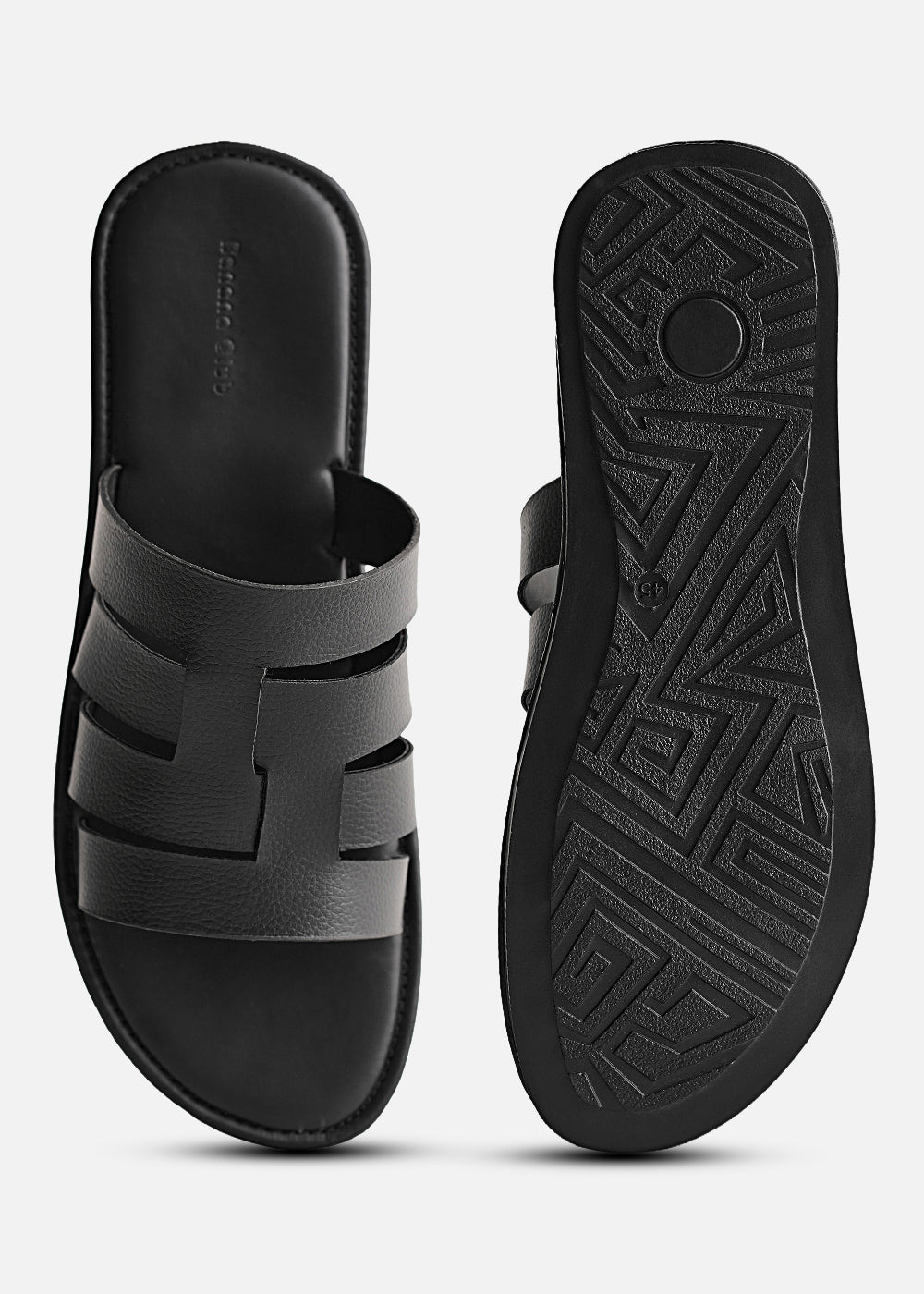 Black Multi-Strap Comfort Sandals