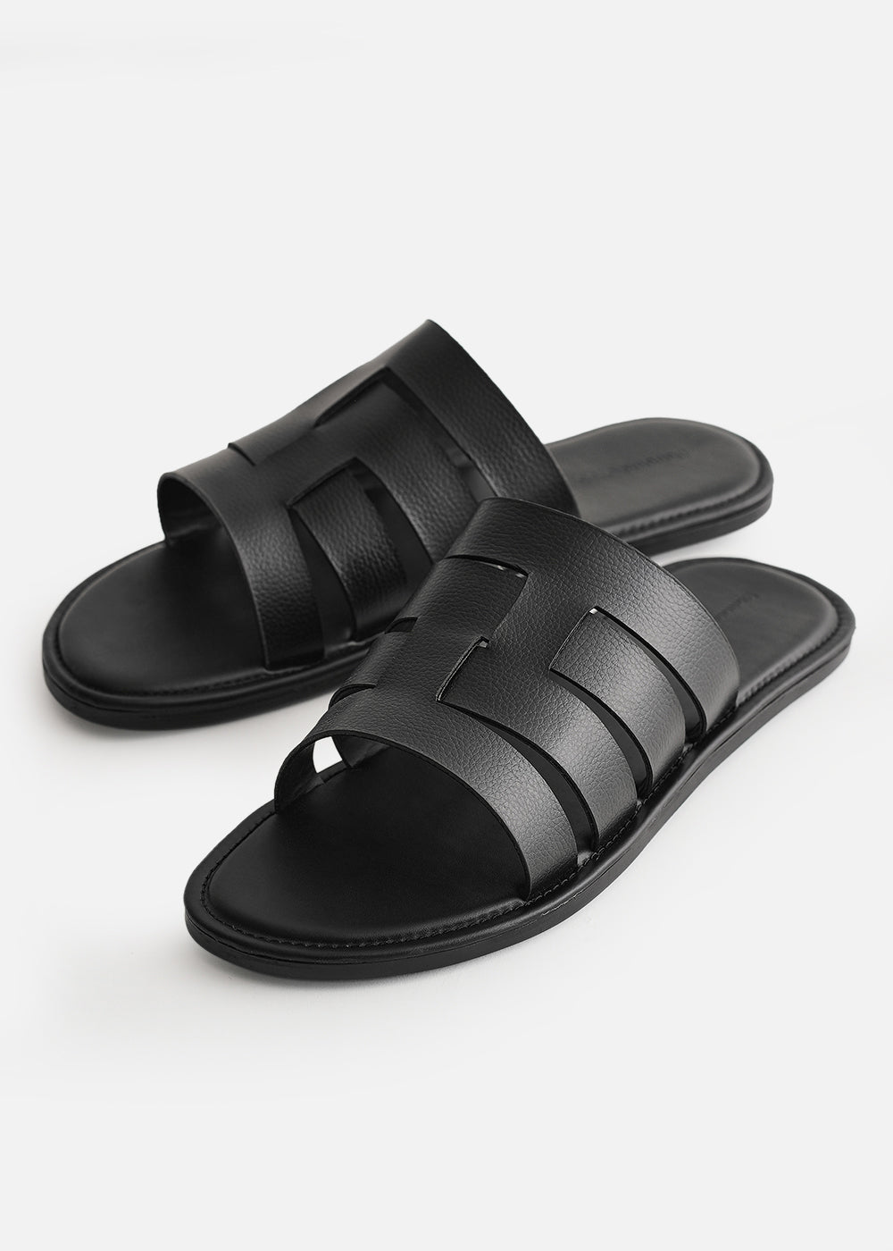 Black Multi-Strap Comfort Sandals