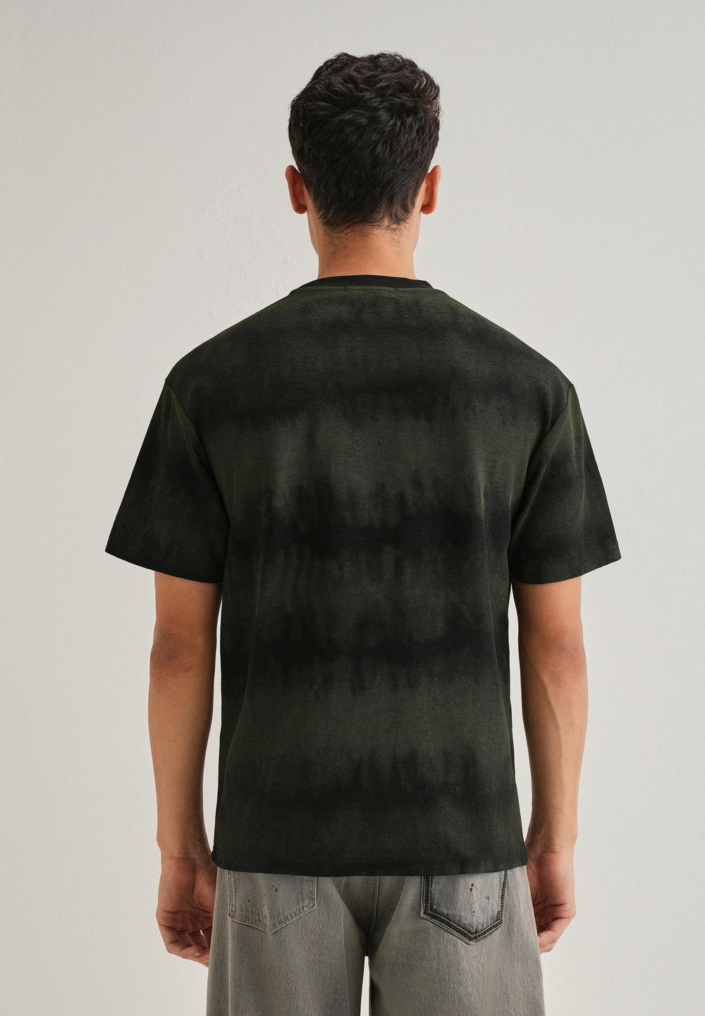 Black Olive Tie & Dye Oversized T-shirt